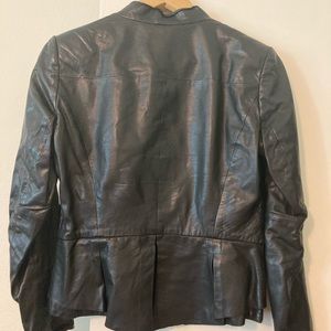 Leather blazer / jacket (White House Black Market) XS